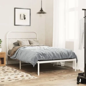 Winston Porter Metal Bed Frame With Headboard